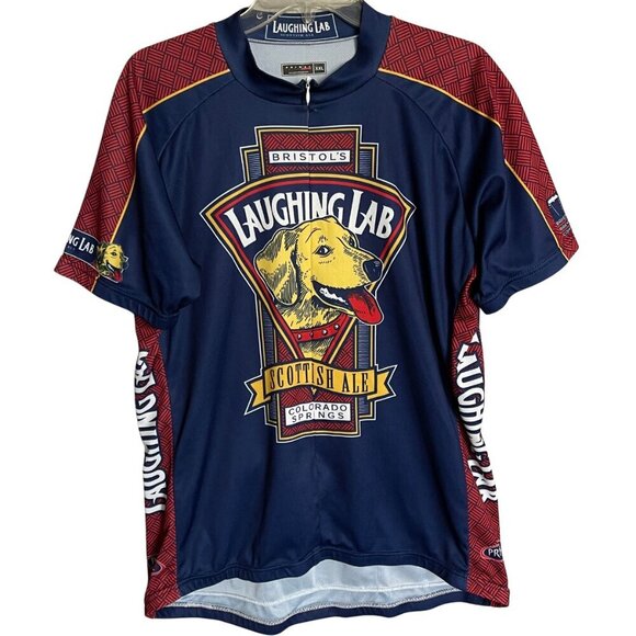 Primal Laughing Lab Vintage Cycling Shirt with 3 Bottle Holders Size XXL - Picture 1 of 9